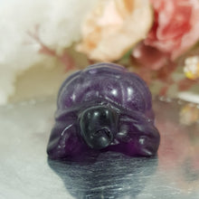 Load image into Gallery viewer, Turtle Fluorite Crystal Carving Stone 40mm 17