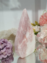 Load image into Gallery viewer, Pink Opal Flames Tower Crystal Carving Stone
Inspires Compassion and Nurturing
Beautiful Pink Opal Crystal Flame Tower Stone Carving.