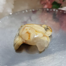 Load image into Gallery viewer, CRAB Crazy Lace Agate Crystal Carving 30mm 2 SO CUTE!