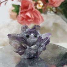 Load image into Gallery viewer, Bat Crystal Carving Amethyst Stone 45mm 3