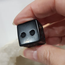 Load image into Gallery viewer, Die Dice Crystal Carving Black Obsidian Gemstone stone 20mm 3