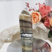 Load image into Gallery viewer, chocolate-calcite-crystal-tower-point
