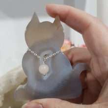 Load image into Gallery viewer, Cat-Agate-Crystal-Carving-Stone-with-Rose-Quartz-collar-Moonlight-Crystals-Australia