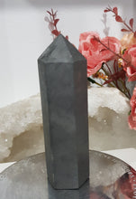 Load image into Gallery viewer, Shungite Crystal Point Tower Stone 87mm 3