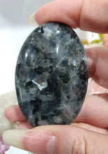 Load image into Gallery viewer, Lavakite Palm Stone Crystal Carving on Stand
Inspires Protection and Grounding
Beautiful Lavakite Palmstone palm stome Crystal Carving on stand. So much shine on thie stone.