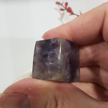 Load image into Gallery viewer, Die Dice Crystal Carving Amethyst Stone 20mm 2 INCLUSIONS UNEVEN