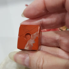 Load image into Gallery viewer, Die Dice Crystal Carving Red Jasper Stone 20mm 1 INCLUSIONS UNEVEN