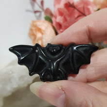 Load image into Gallery viewer, bat-black-obsidian-crystal-carving-stone-moonlight-crystals-australia