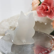 Load image into Gallery viewer, Cat Agate Crystal Carving Stone 50mm 8 DRUZY!