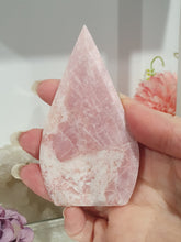 Load image into Gallery viewer, Pink Opal Flames Tower Crystal Carving Stone
Inspires Compassion and Nurturing
Beautiful Pink Opal Crystal Flame Tower Stone Carving.