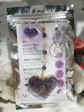 Load image into Gallery viewer, Soul-Connector-Attractor-Crystal-Energy-Enhancer-Amethyst-Stone-Suncatcher-Hanger-Ornament-Moonlight-