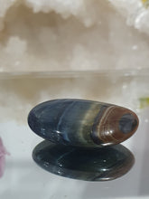 Load image into Gallery viewer, Blue Tigers Eye Crystal Tumble Stone 30mm | Inspires Courage AMAZING SHINE 1