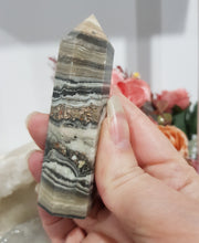 Load image into Gallery viewer, chocolate-calcite-crystal-tower-point