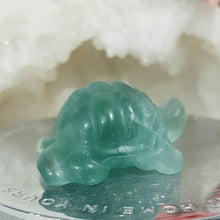 Load image into Gallery viewer, Turtle Fluorite Crystal Carving Stone 40mm 15