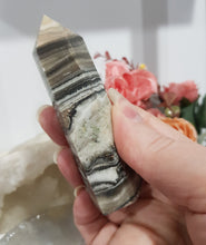 Load image into Gallery viewer, chocolate-calcite-crystal-tower-point