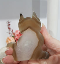 Load image into Gallery viewer, Cat Agate Crystal Carving Stone 80mm 11