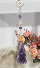 Load image into Gallery viewer, The-Seer-Amulet-Crystal-Energy-Enhancer-Hanger-Suncatcher-Ornament- Amethyst-Stone-Moonlight-Crystals-Australia