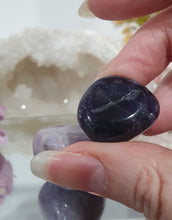 Load image into Gallery viewer, 2 x Amethyst Crystal Tumble Stone.
Inspires Unconditional Love
Gorgeous Amethyst Crystal Tumble Stones