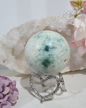 Load image into Gallery viewer, Phoenix Stone Sphere Crystal Carving Stone on Silver Stand
Inspires Compassion
Lovely Phoenix Stone Crystal Sphere Carving Stone on silver stand.