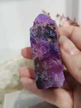 Load image into Gallery viewer, purple-titanium-aura-sphalerite-tower