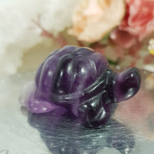 Load image into Gallery viewer, Turtle Fluorite Crystal Carving Stone 40mm 17