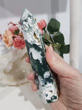 Load image into Gallery viewer, Moss-Agate-Tower-Stone-Moonlight-Crystals-Australia