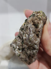 Load image into Gallery viewer, Epidote Crystal Specimen Stone 65mm 3 LOVELY LITTLE CRYSTALS