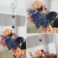 Load image into Gallery viewer, Butterfly-of-love-and-stability-Sodalite-Stone-Crystal-Energy-Enhancer-Suncatcher-hanger-Ornament-Moonlight-Crystals-Australia-Suncatchers-Australia-Crystal-Suncatchers-Gemstone-Suncatcheres
