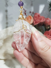 Load image into Gallery viewer, Feather-Of-An-Angel-Crystal-Energy-Enhancer-Stone-Quartz-Hanger-Suncatcher-Ornament