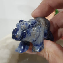 Load image into Gallery viewer, Bear Sodalite Crystal Carving Gemstone Stone 45mm 5
