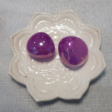 Load image into Gallery viewer, Titanium Aura Quartz Purple Crystal Tumble Stone 25mm - 30mm