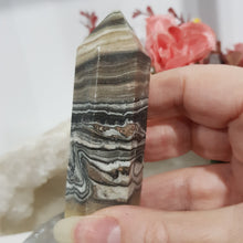 Load image into Gallery viewer, chocolate-calcite-crystal-tower-point