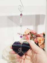 Load image into Gallery viewer, The-heart-of-clarity-fluorite-heart-crystal-energy-enhancer-hanger-ornament-sun catcher-moonlight-crystals-australia