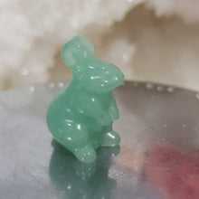 Load image into Gallery viewer, Mini Aventurine Bunny Rabbit Crystal Carving 25mm 3