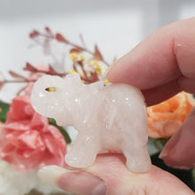 Load image into Gallery viewer, elephant Rose Quartz Crystal