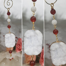 Load image into Gallery viewer, Fire-and-Ice-Druzy-Quartz-Crystal-Energy-Enhancer-Stone-Quartz-Hanger-Suncatcher-Ornament