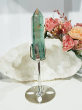 Load image into Gallery viewer, Fluorite-point-tower-on-stand-moonlight-crystals-australia