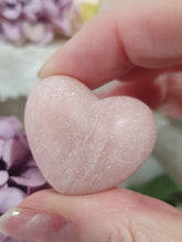 Load image into Gallery viewer, Puffy Heart Pink Opal Crystal Carving Stone. Inspires Compassion and Peace