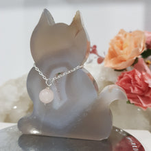 Load image into Gallery viewer, Cat-Agate-Crystal-Carving-Stone-with-Rose-Quartz-collar-Moonlight-Crystals-Australia