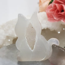 Load image into Gallery viewer, Cat Agate Crystal Carving Stone 50mm 8 DRUZY!