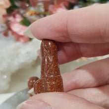 Load image into Gallery viewer, Peen-Crystal-Carving-Goldstone-Peen-Doodle-Crystal-Carvings-Australia-Moonlight-Crystals-Australia