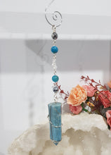 Load image into Gallery viewer, Wand-of-Psychic-Activation-Crystal-Energy-Enhancer-Apatite-Tower-Stone-Hanger-Ornament-Suncatcher-Moonlight-Crystals-Australia
