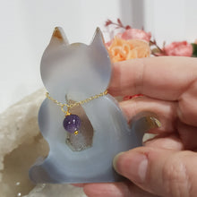 Load image into Gallery viewer, Cat-Agate-Crystal-Carving-Amethyst=Collar-Stone-Moonlight-Crystals-Australia