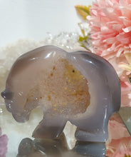 Load image into Gallery viewer, Bear Agate Crystal Carving Stone
Inspires Friendships and Harmony
Lovely Agate Bear Crystal Carving Stone with amazng druzy.