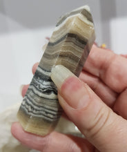 Load image into Gallery viewer, chocolate-calcite-crystal-tower-point