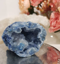 Load image into Gallery viewer, Agate-Geode-Blue-Dyed-Cave-Tower-Stone-Crystal-Moonlight-Crystals-Australia