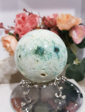 Load image into Gallery viewer, Green-Fluorite-Crystal-Sphere-Carving-Stone-Moonlight-Crystals-Australia