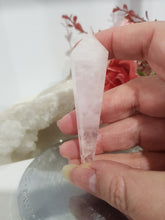 Load image into Gallery viewer, Rose Quartz Sceptor Crystal Carving Stone 70mm 1