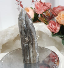 Load image into Gallery viewer, Black Sphalerite Crystal Point Tower Stone 75mm 24 SPARKLES!