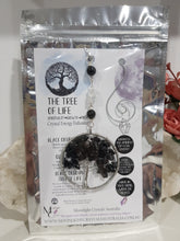 Load image into Gallery viewer, Tree-of-Life-crystal-energy-enhancer-Black-Obsidian-stone-suncatcher-